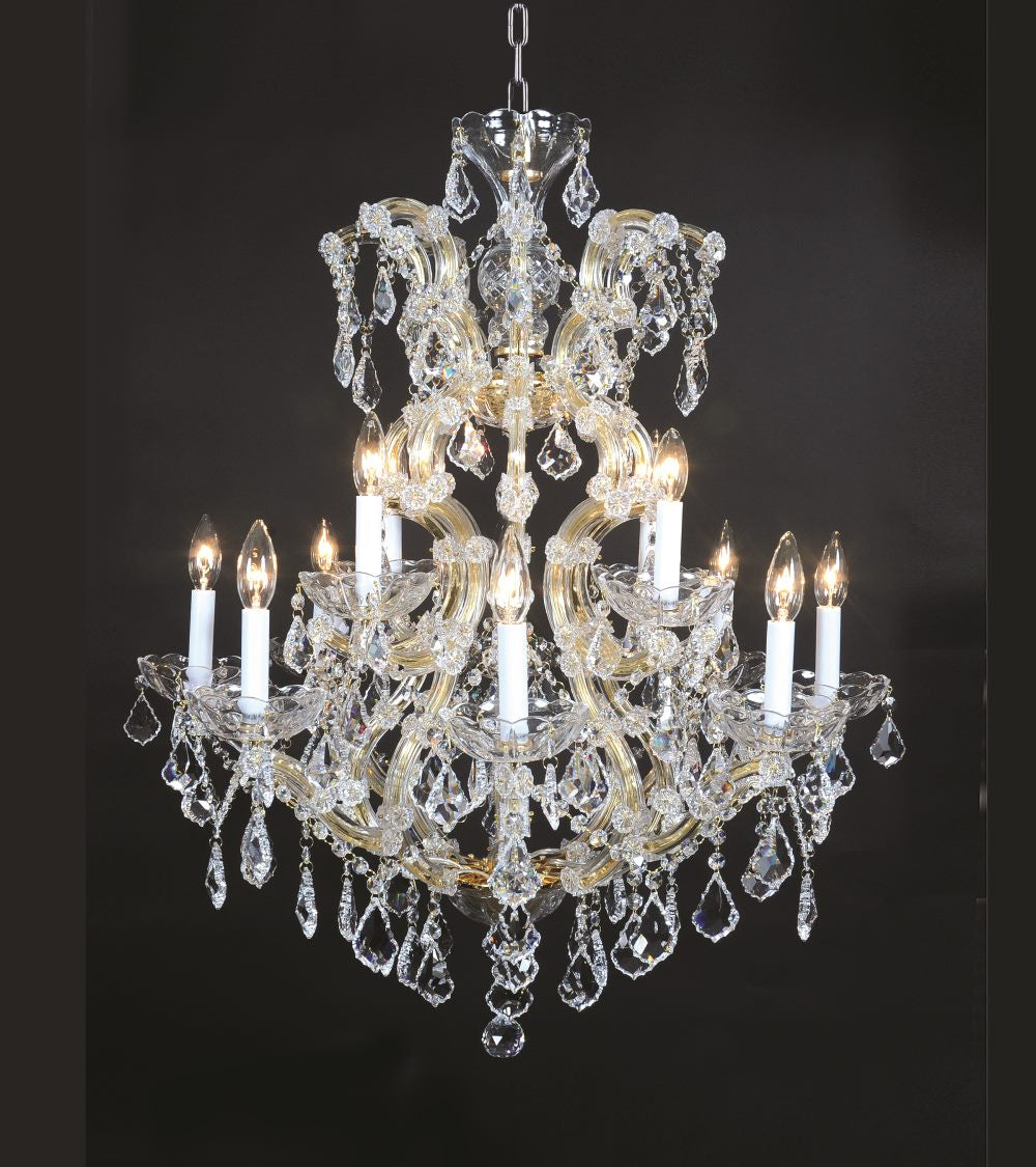 Maria Teresa Classic 12 Light Chandelier in Chrome - available from The Lighting Shoppe, trusted by Canadian homeowners