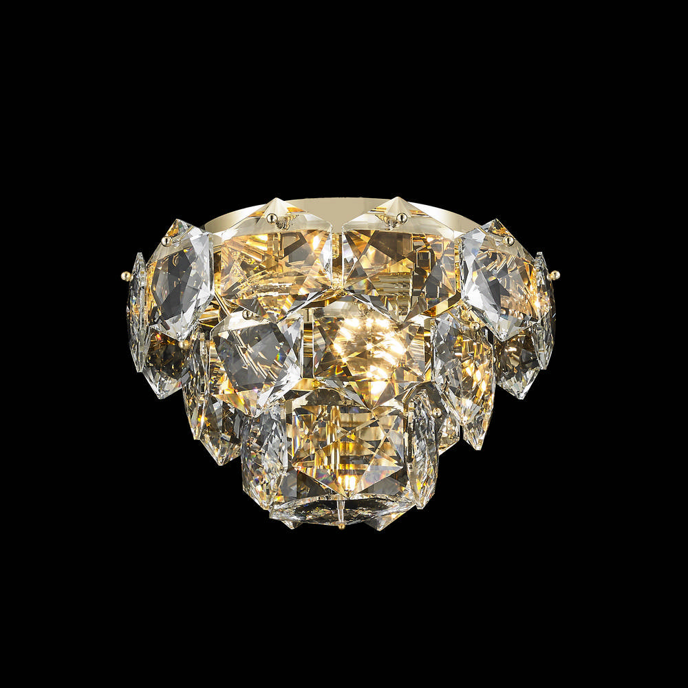 Glacier Four Light Close to Ceiling in Gold - available from The Lighting Shoppe, trusted by Canadian homeowners