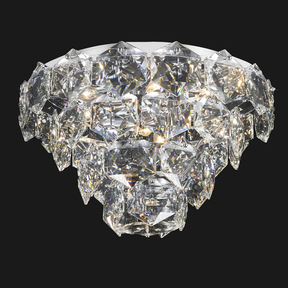 Glacier Six Light Close to Ceiling in Chrome - available from The Lighting Shoppe, trusted by Canadian homeowners