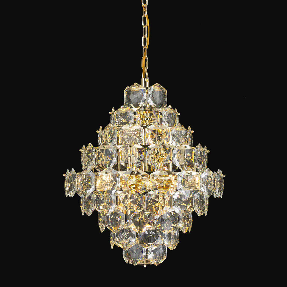 Glacier 12 Light Chandelier in Chrome - available from The Lighting Shoppe, trusted by Canadian homeowners