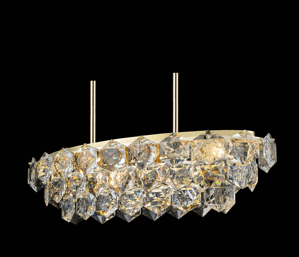 Glacier 12 Light Chandelier in Gold - available from The Lighting Shoppe, trusted by Canadian homeowners