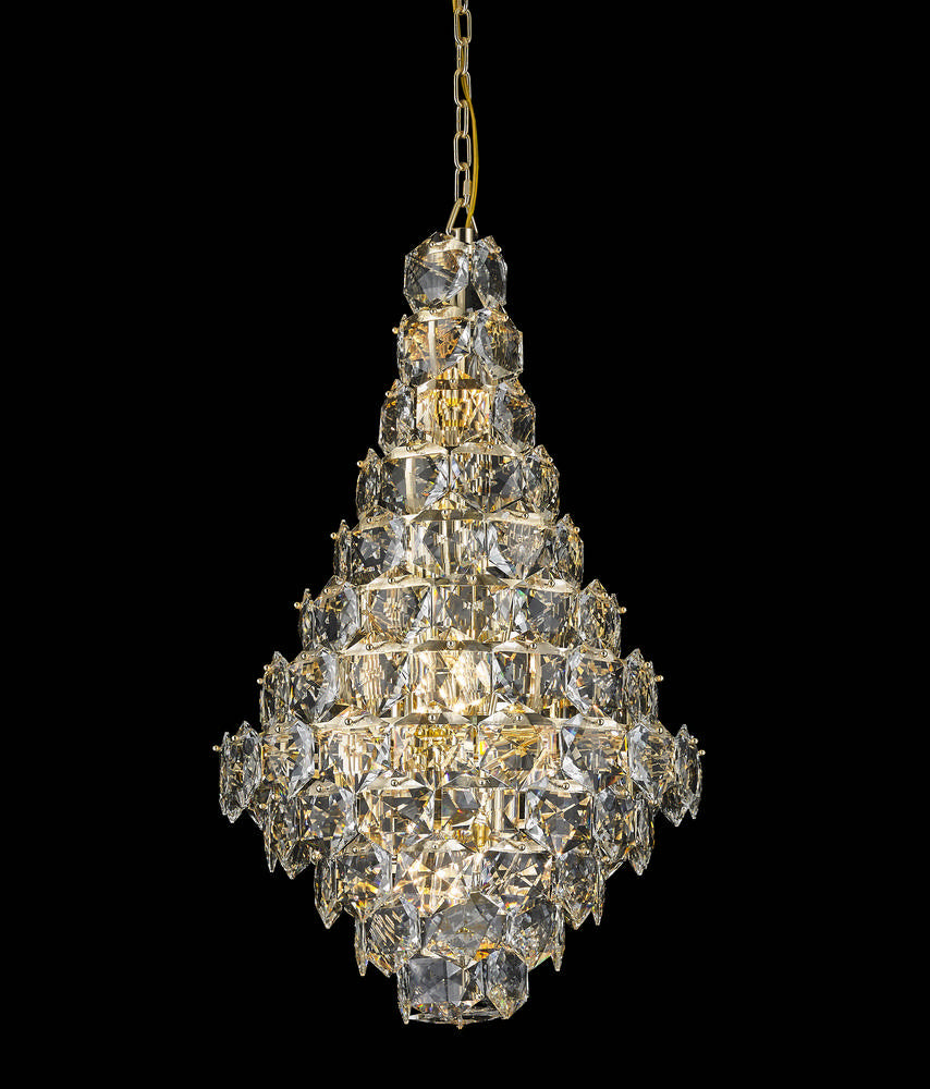 Glacier 15 Light Chandelier in Chrome - available from The Lighting Shoppe, trusted by Canadian homeowners
