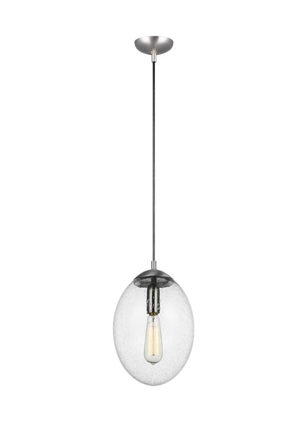 Visual Comfort Studio Canada - 6601801EN7-04 - One Light Pendant - Leo-Hanging Globe - Satin Aluminum