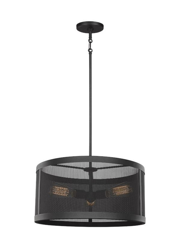 Gereon Three Light Pendant in Black - available from The Lighting Shoppe, trusted by Canadian homeowners