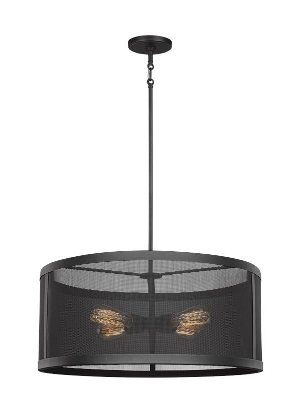 Gereon Four Light Pendant in Black - available from The Lighting Shoppe, trusted by Canadian homeowners