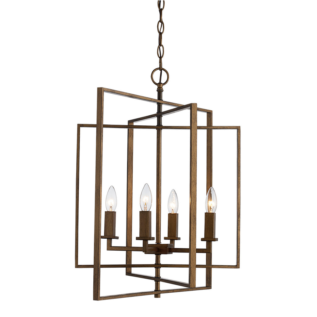 El Capitan Four Light Pendant in Antique Gold - available from The Lighting Shoppe, trusted by Canadian homeowners