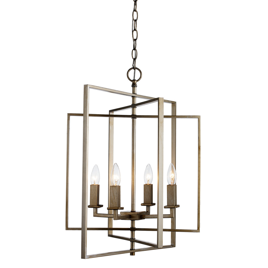 El Capitan Four Light Pendant in Antique Silver Leaf - available from The Lighting Shoppe, trusted by Canadian homeowners