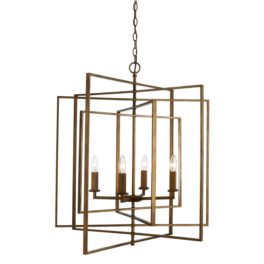 El Capitan Four Light Pendant in Antique Gold - available from The Lighting Shoppe, trusted by Canadian homeowners