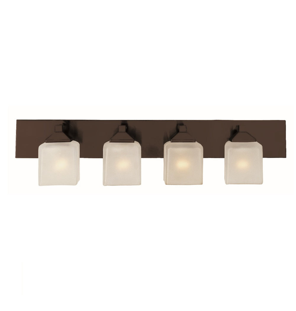 Edwards Four Light Vanity Bar in Rubbed Oil Bronze - available from The Lighting Shoppe, trusted by Canadian homeowners