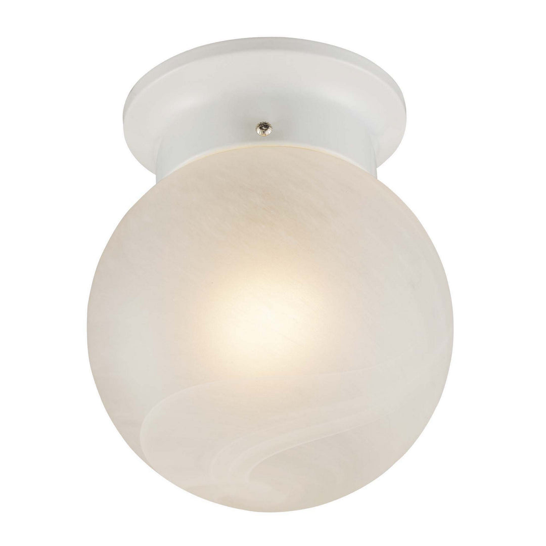 Dash One Light Flushmount in White - available from The Lighting Shoppe, trusted by Canadian homeowners