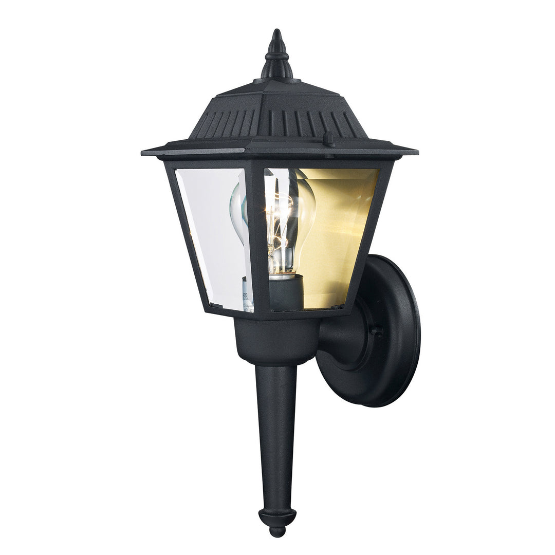 Estate One Light Wall Lantern in Black - available from The Lighting Shoppe, trusted by Canadian homeowners