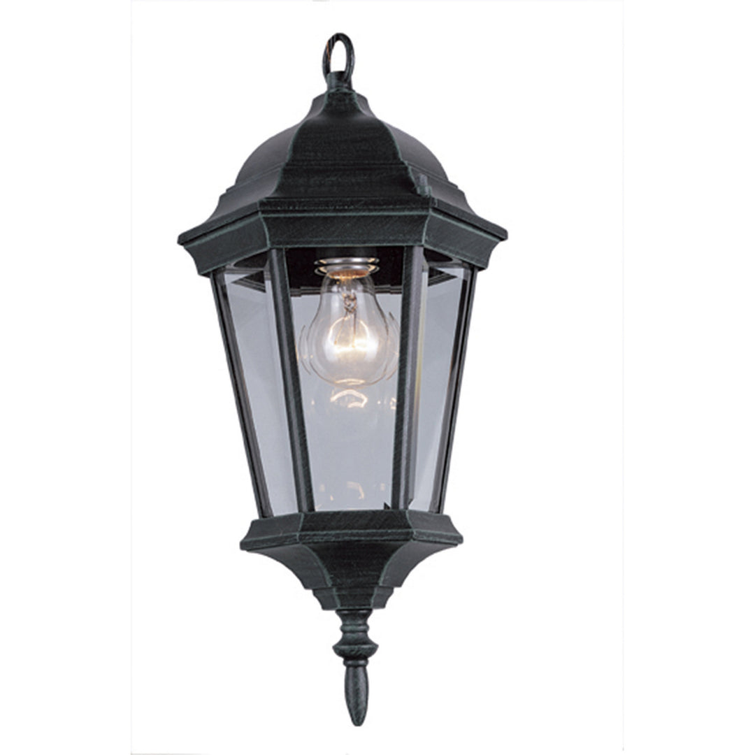San Rafael One Light Hanging Lantern in Black Gold - available from The Lighting Shoppe, trusted by Canadian homeowners