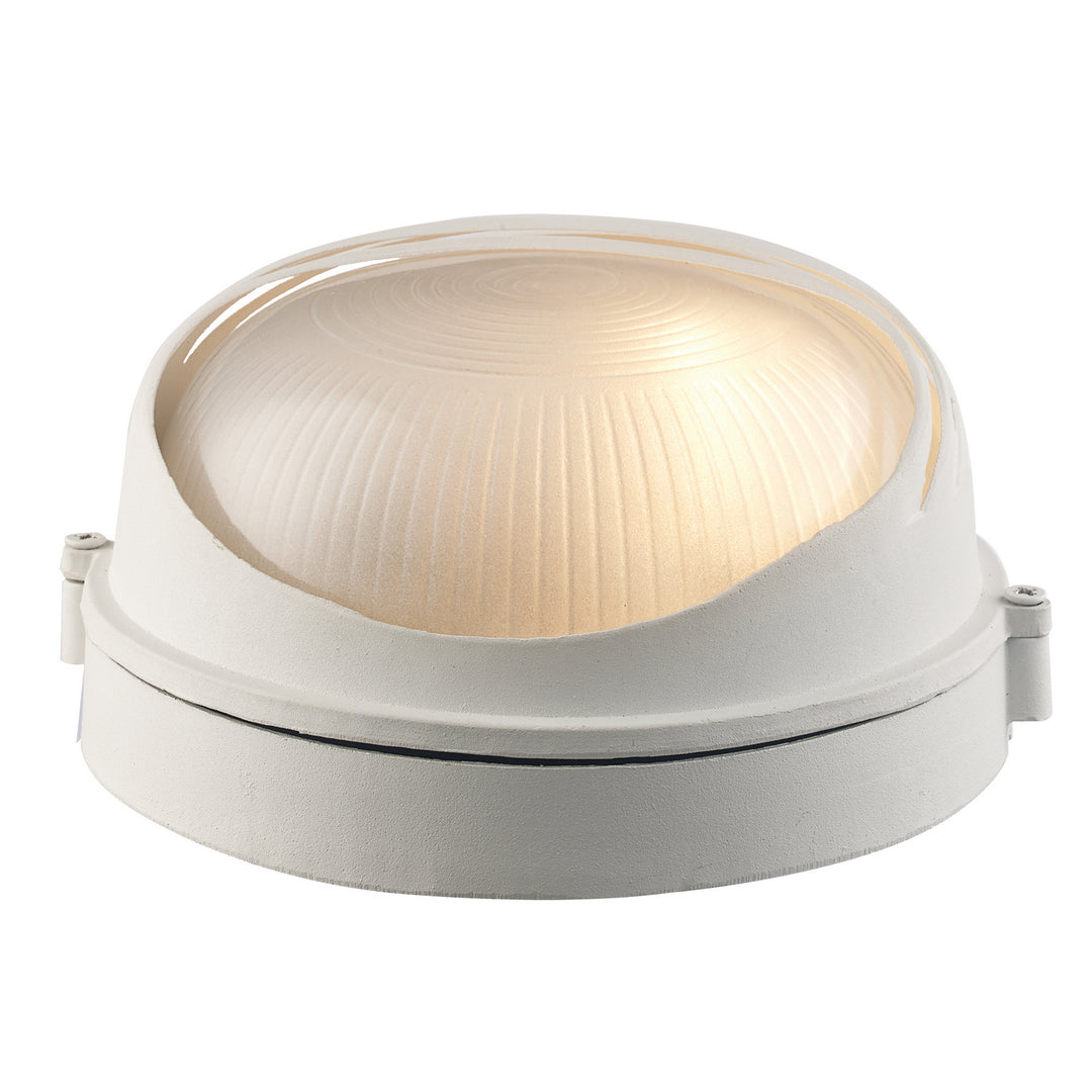 Allegra One Light Bulkhead in White - available from The Lighting Shoppe, trusted by Canadian homeowners