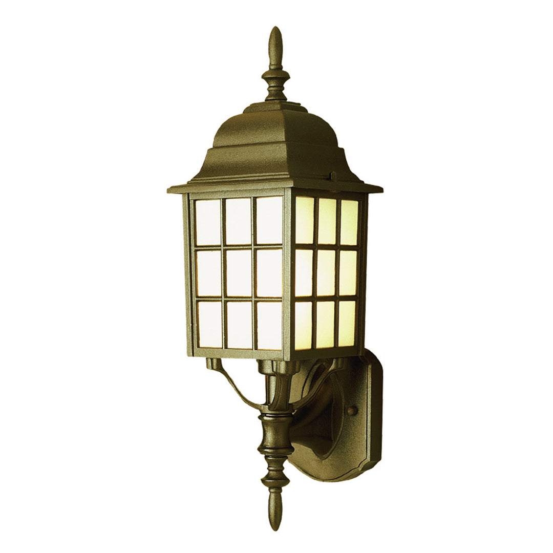 San Gabriel One Light Wall Lantern in Black Gold - available from The Lighting Shoppe, trusted by Canadian homeowners