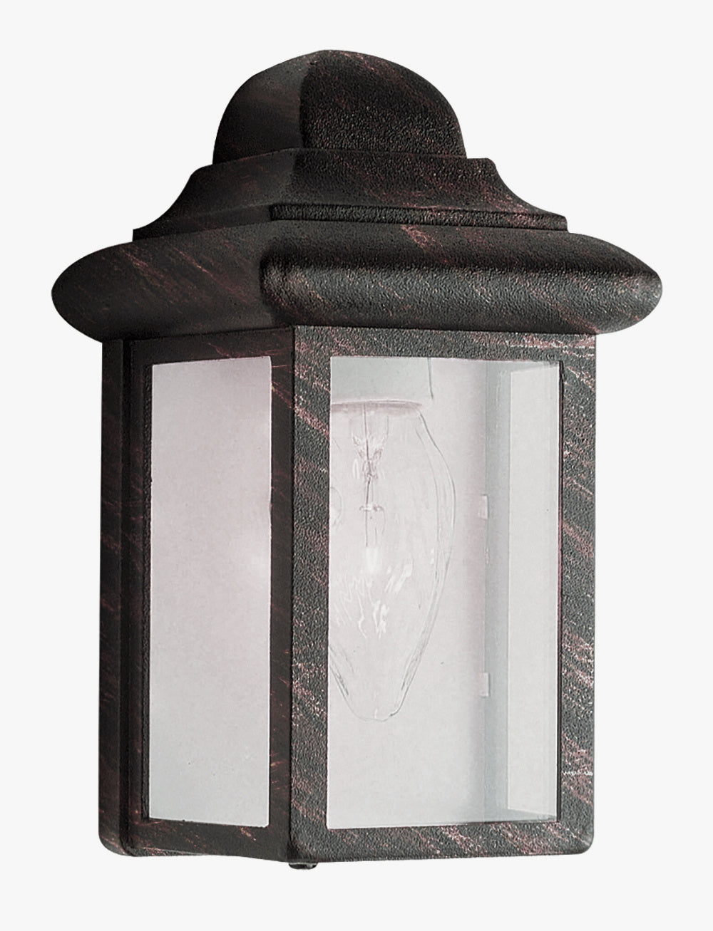 Vista One Light Pocket Lantern in Rust - available from The Lighting Shoppe, trusted by Canadian homeowners