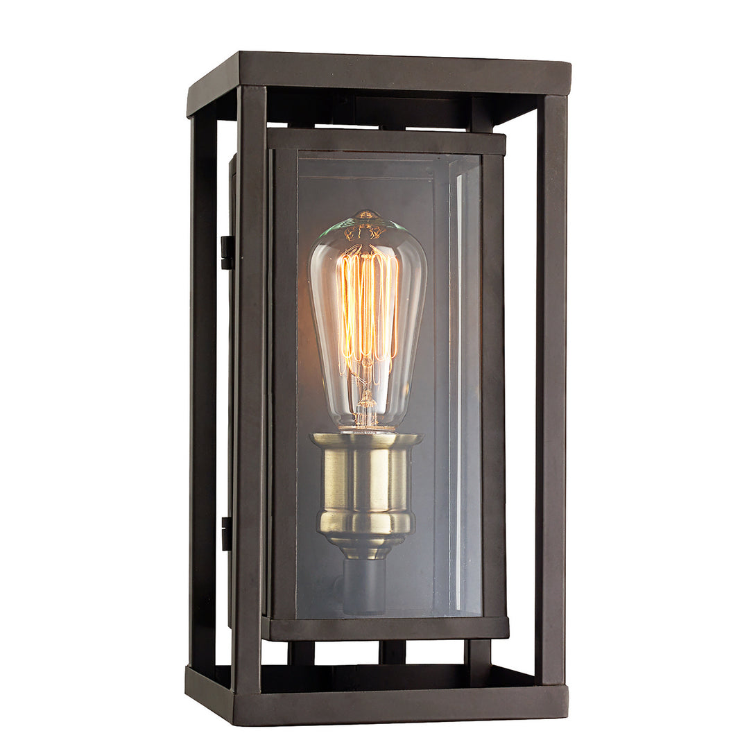 Showcase One Light Wall Lantern in Rubbed Oil Bronze /Antique Brass - available from The Lighting Shoppe, trusted by Canadian homeowners
