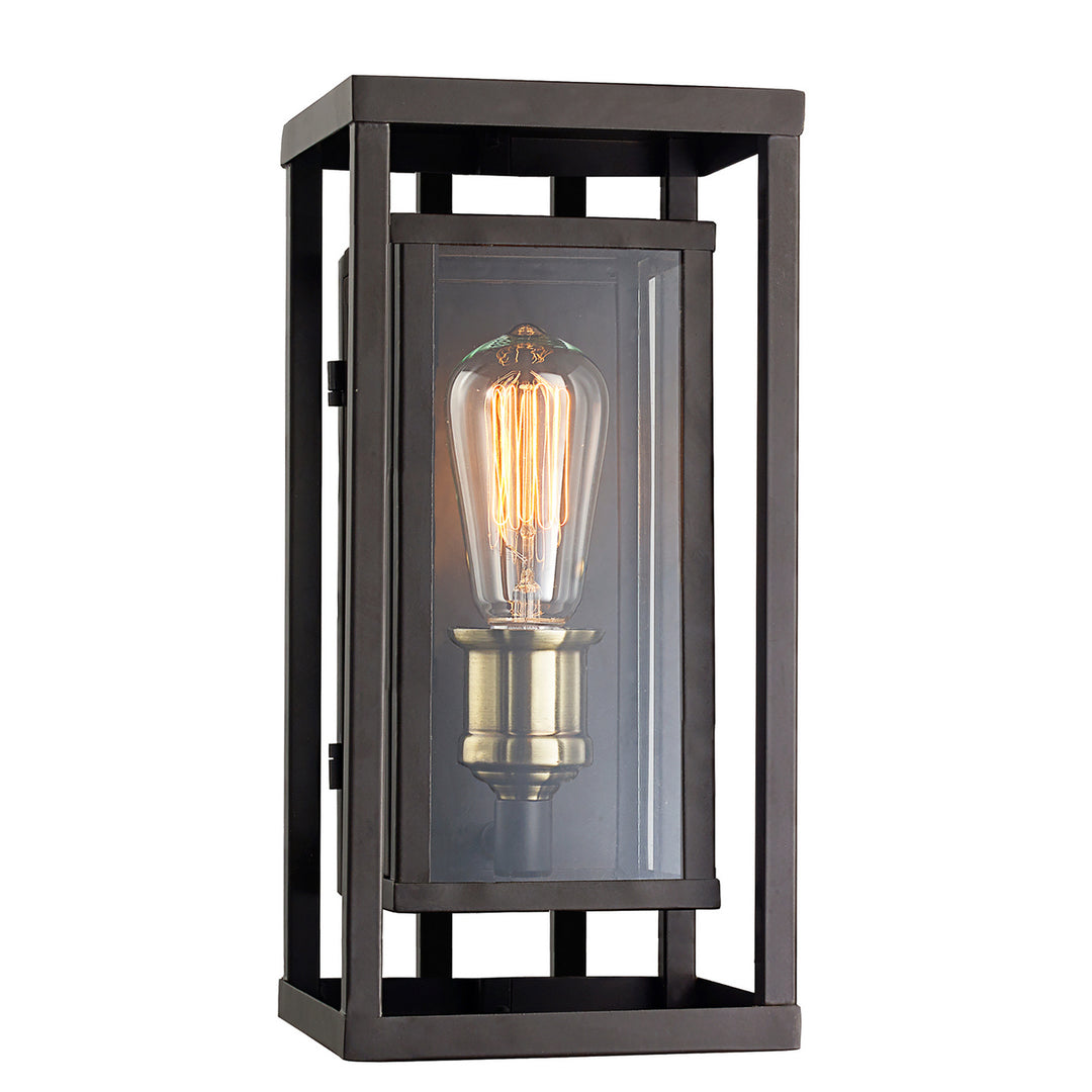 Showcase One Light Wall Lantern in Rubbed Oil Bronze /Antique Brass - available from The Lighting Shoppe, trusted by Canadian homeowners