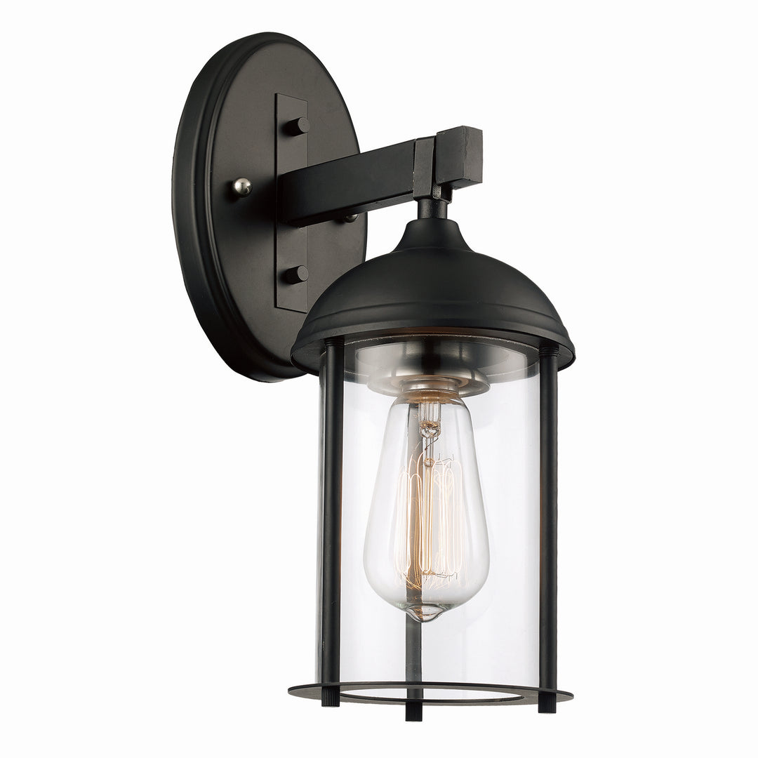 Blues One Light Wall Lantern in Black /Brushed Nickel - available from The Lighting Shoppe, trusted by Canadian homeowners