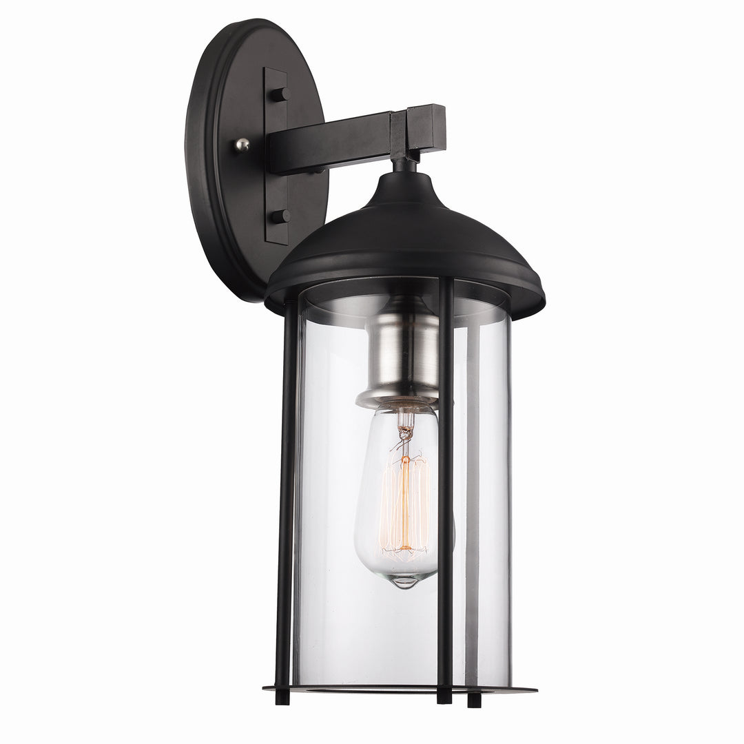 Blues One Light Wall Lantern in Black /Brushed Nickel - available from The Lighting Shoppe, trusted by Canadian homeowners