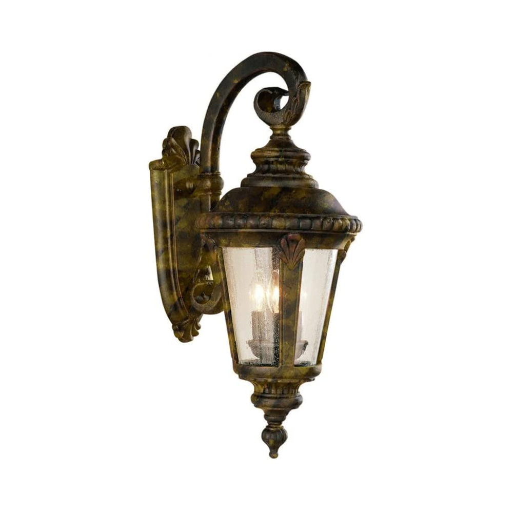 Commons Three Light Wall Lantern in Black Gold - available from The Lighting Shoppe, trusted by Canadian homeowners