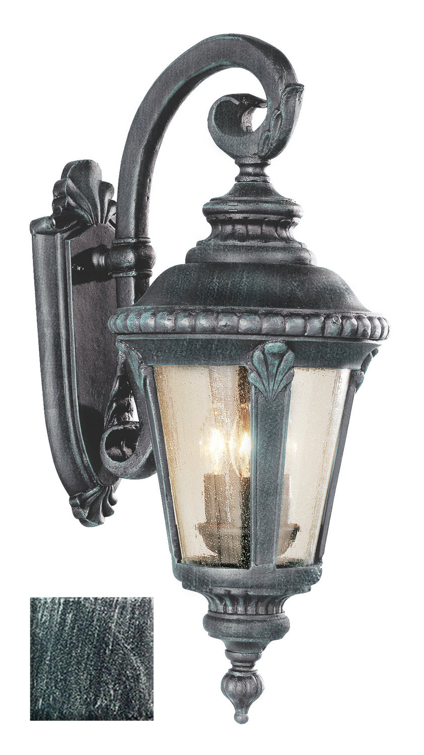 Commons Three Light Wall Lantern in Swedish Iron - available from The Lighting Shoppe, trusted by Canadian homeowners