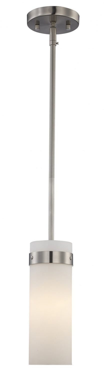 Crosby One Light Pendant in Brushed Nickel - available from The Lighting Shoppe, trusted by Canadian homeowners