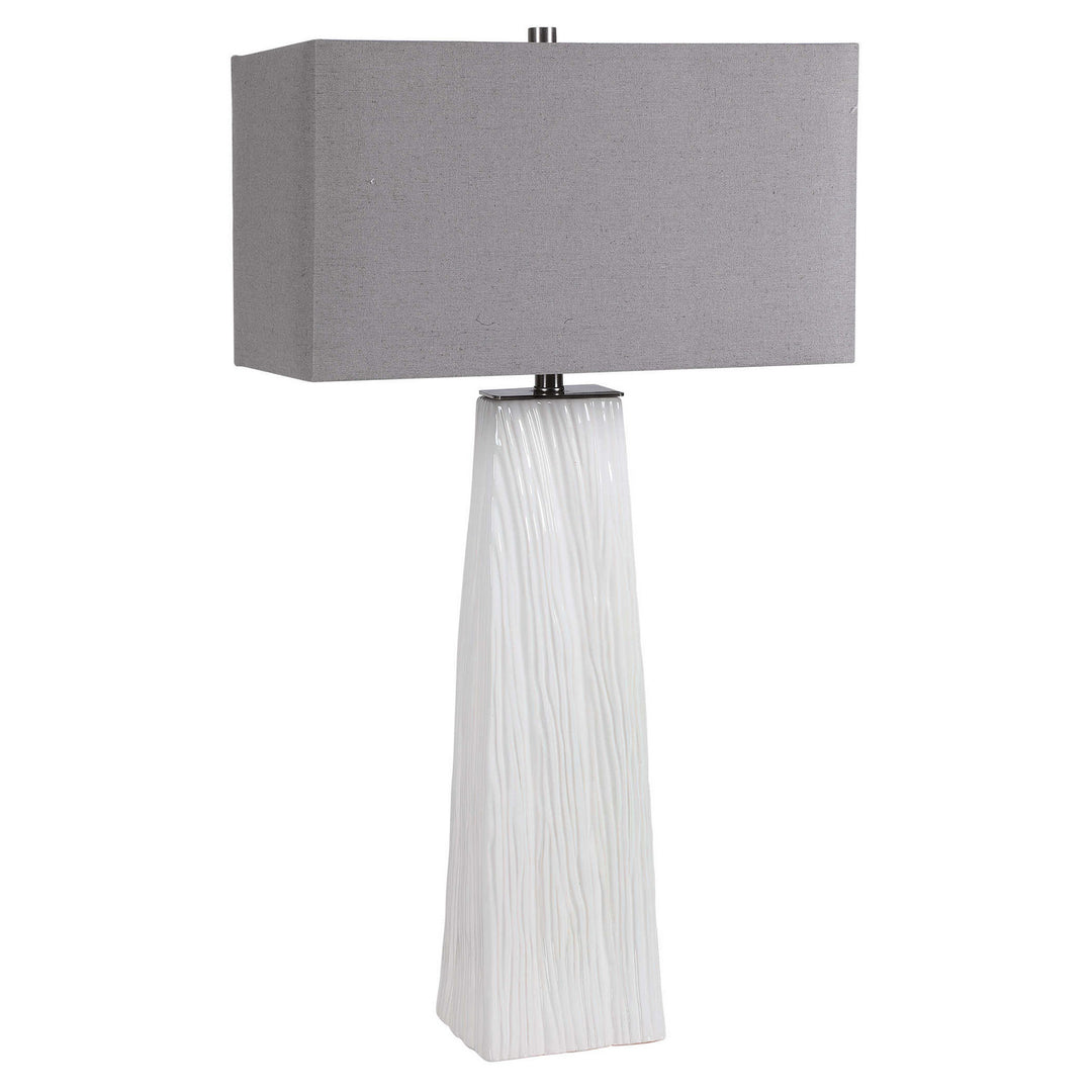 Sycamore One Light Table Lamp in Brushed Nickel - available from The Lighting Shoppe, trusted by Canadian homeowners