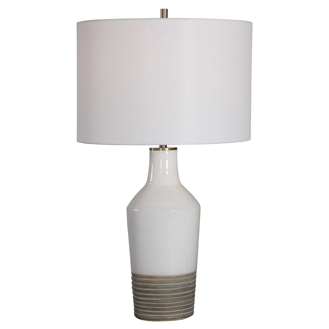 Dakota One Light Table Lamp in Antique Brushed Brass - available from The Lighting Shoppe, trusted by Canadian homeowners