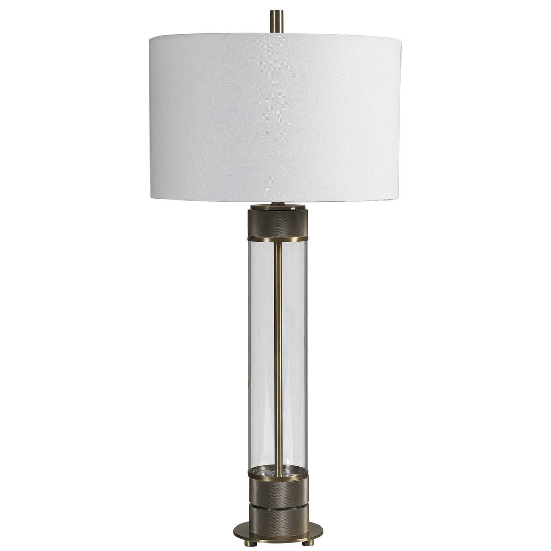 Anmer One Light Table Lamp in Antiqued Brass - available from The Lighting Shoppe, trusted by Canadian homeowners