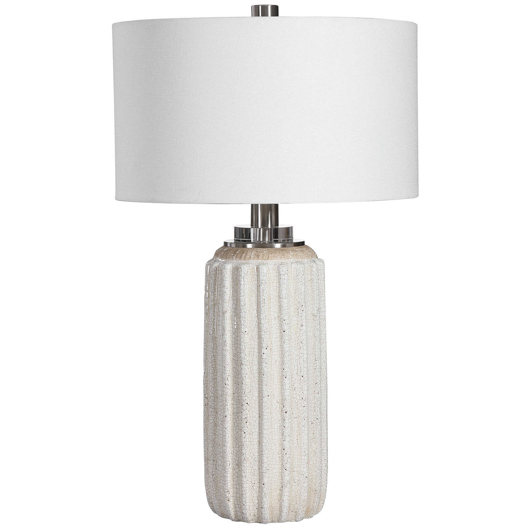 Azariah One Light Table Lamp in Brushed Nickel - available from The Lighting Shoppe, trusted by Canadian homeowners