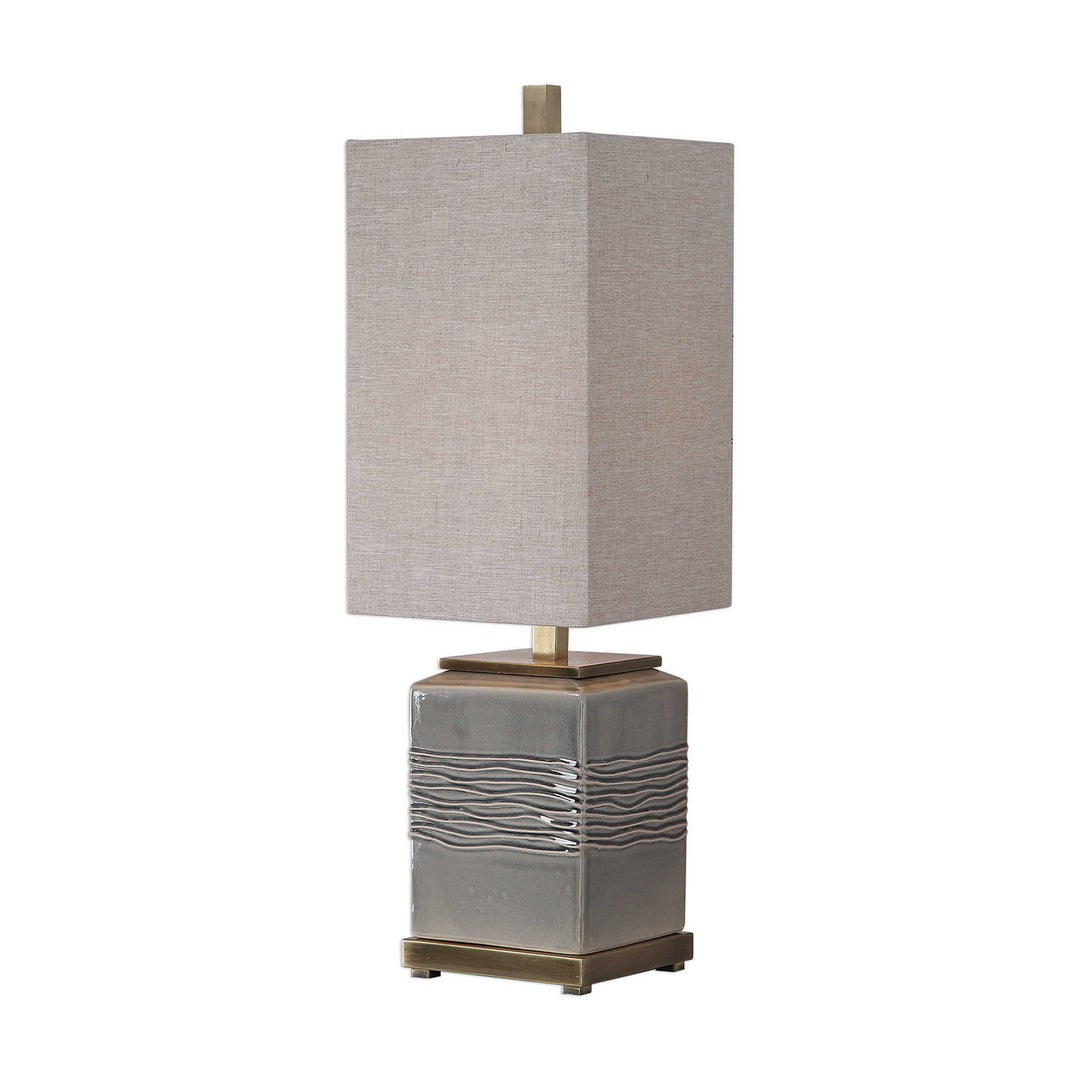 Covey One Light Buffet Lamp in Antique Brass - available from The Lighting Shoppe, trusted by Canadian homeowners