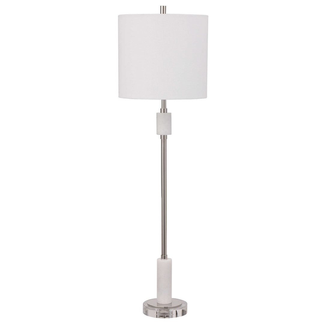 Sussex One Light Buffet Lamp in Polished Nickel - available from The Lighting Shoppe, trusted by Canadian homeowners