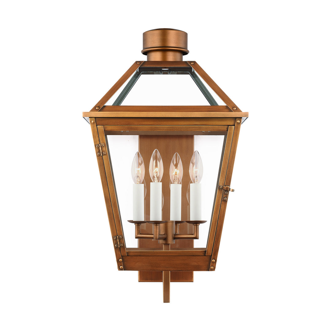 Hyannis Four Light Lantern in Natural Copper - available from The Lighting Shoppe, trusted by Canadian homeowners