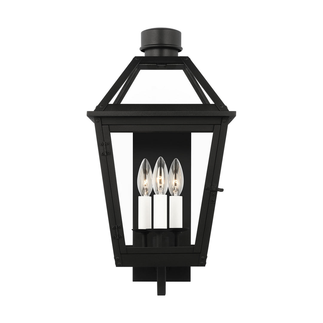 Hyannis Three Light Wall Lantern in Textured Black - available from The Lighting Shoppe, trusted by Canadian homeowners