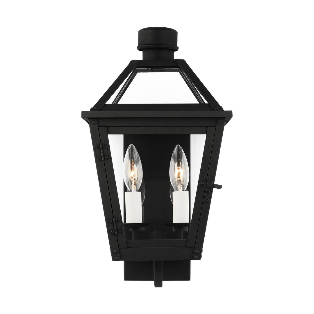 Hyannis Two Light Wall Lantern in Textured Black - available from The Lighting Shoppe, trusted by Canadian homeowners