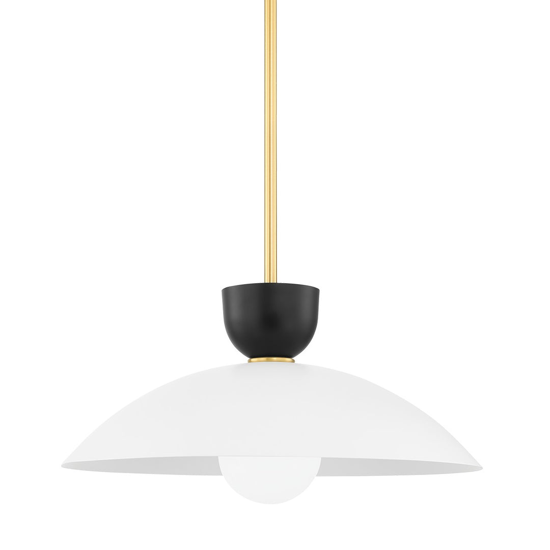 Whitley One Light Pendant in Aged Brass - available from The Lighting Shoppe, trusted by Canadian homeowners