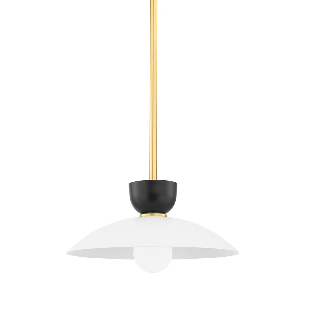 Whitley One Light Pendant in Aged Brass - available from The Lighting Shoppe, trusted by Canadian homeowners