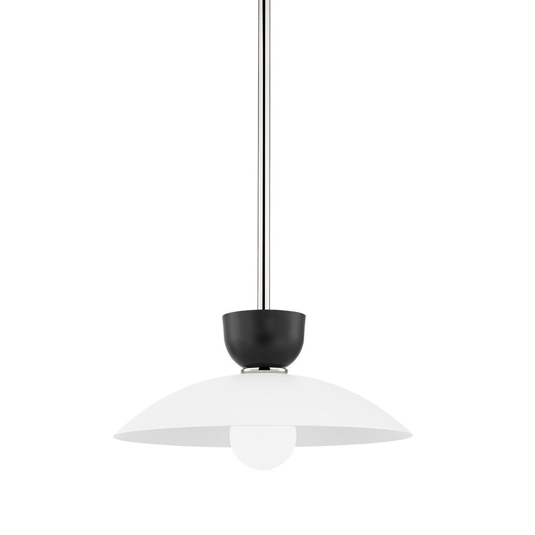 Whitley One Light Pendant in Polished Nickel - available from The Lighting Shoppe, trusted by Canadian homeowners