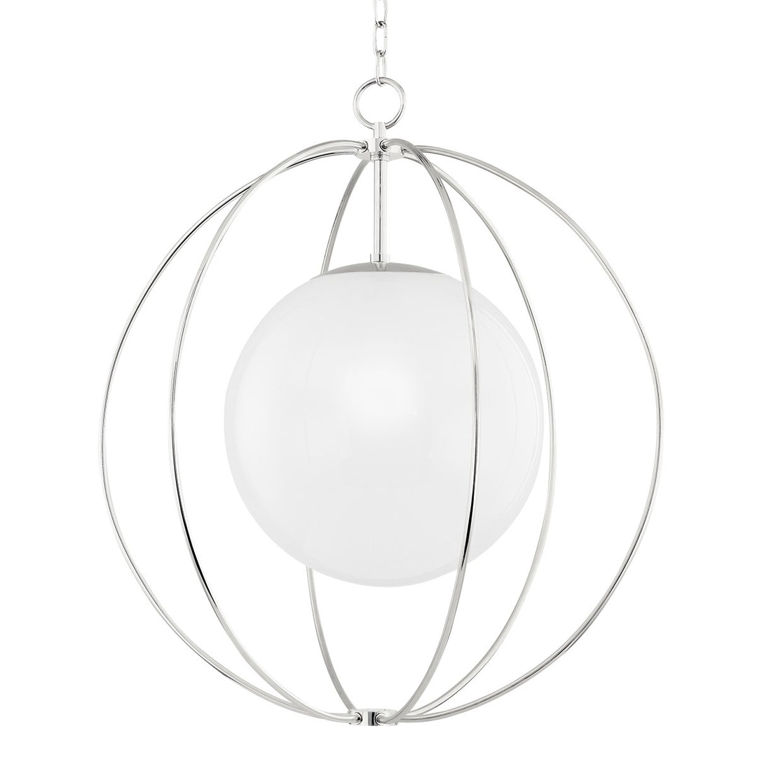 Lyla One Light Pendant in Polished Nickel - available from The Lighting Shoppe, trusted by Canadian homeowners