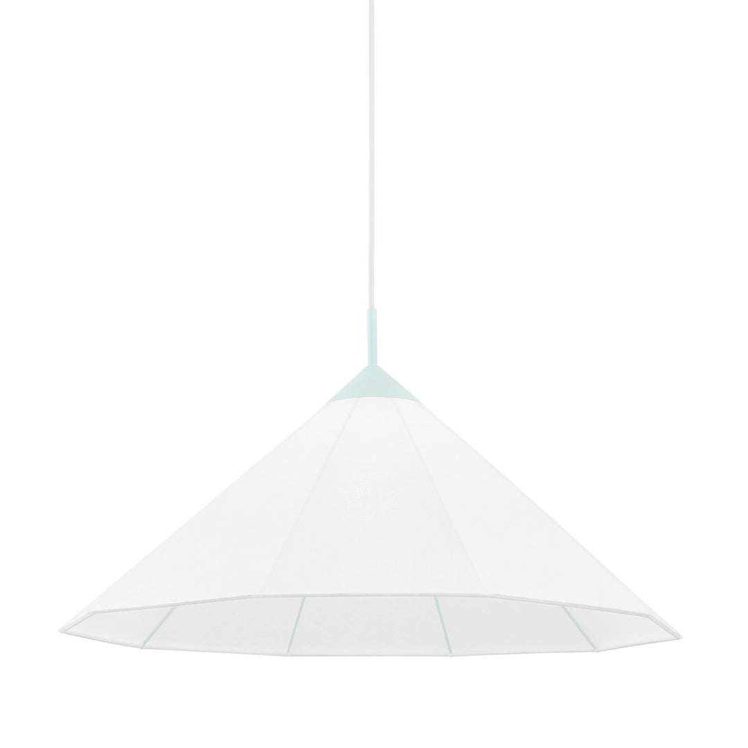 Gloria One Light Pendant in Robins Egg Blue - available from The Lighting Shoppe, trusted by Canadian homeowners