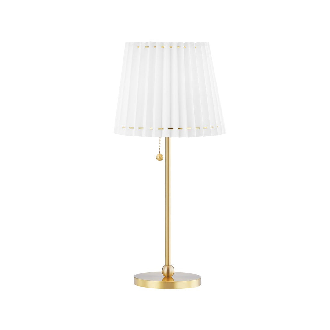 Demi LED Table Lamp in Aged Brass - available from The Lighting Shoppe, trusted by Canadian homeowners