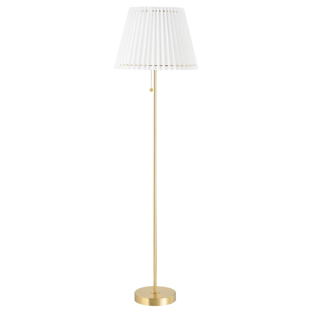 Demi LED Floor Lamp in Aged Brass - available from The Lighting Shoppe, trusted by Canadian homeowners