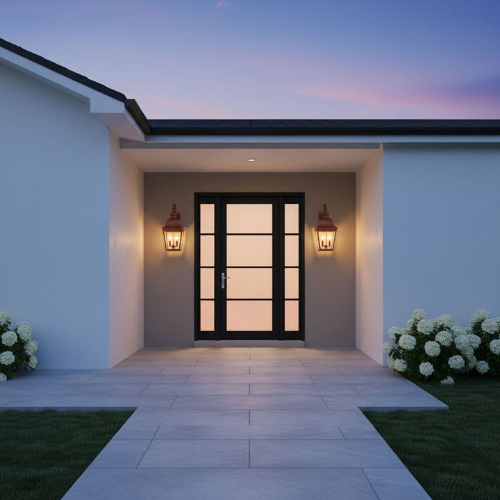 Generation Lighting Canada - 8463-44 - Two Light Outdoor Wall Lantern - Chatham - Weathered Copper
