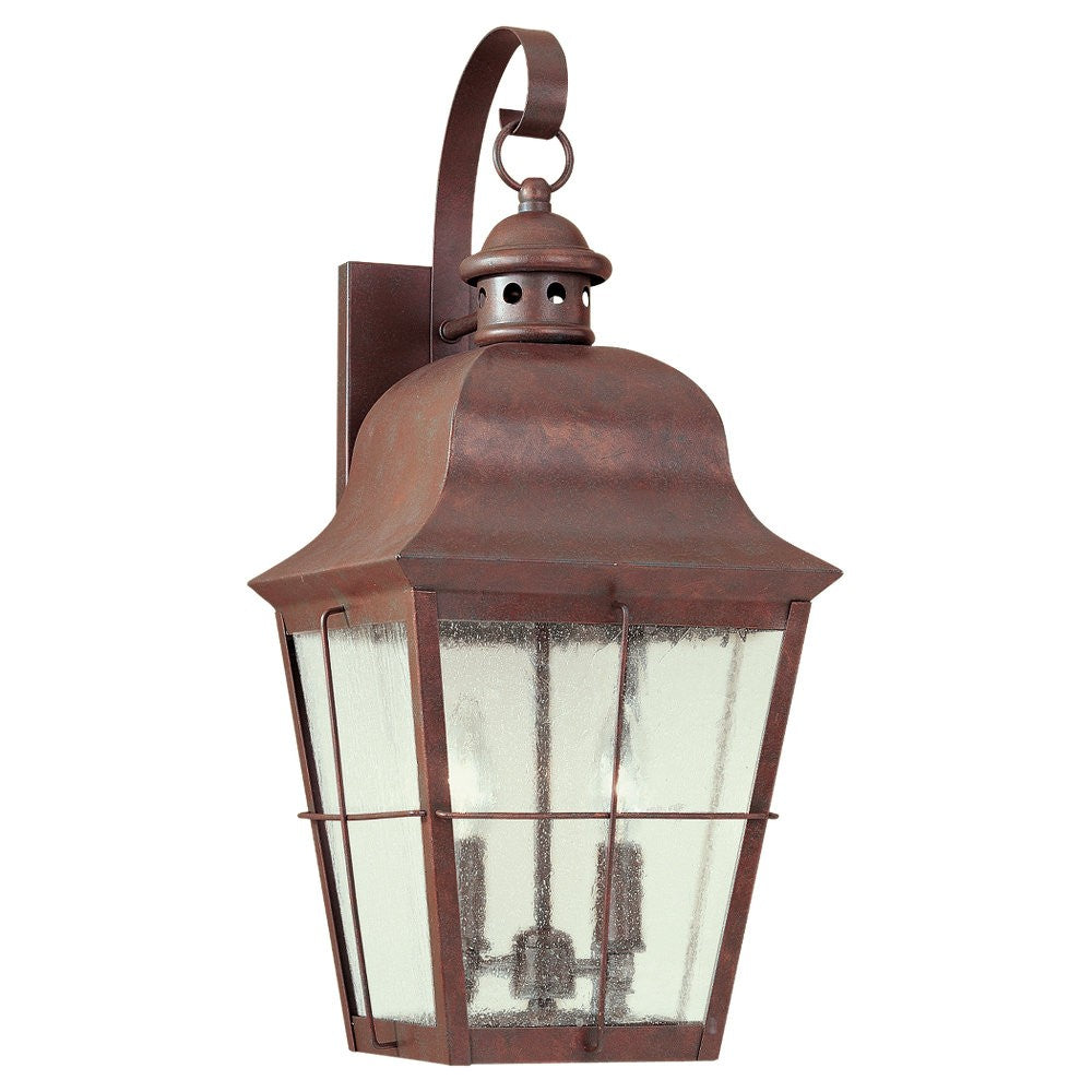 Chatham Two Light Outdoor Wall Lantern in Weathered Copper - available from The Lighting Shoppe, trusted by Canadian homeowners