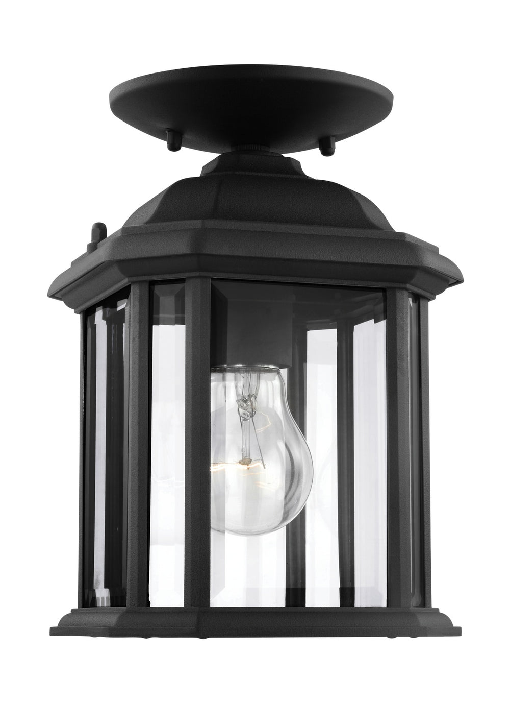 Generation Lighting Canada - 60029-12 - One Light Outdoor Semi-Flush Convertible Pendant - Kent - Black