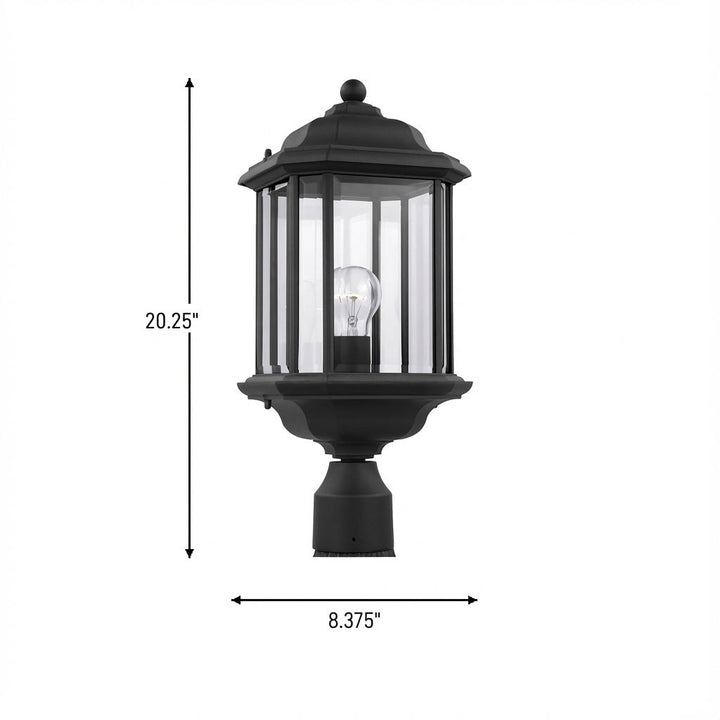 Generation Lighting Canada - 82029-12 - One Light Outdoor Post Lantern - Kent - Black