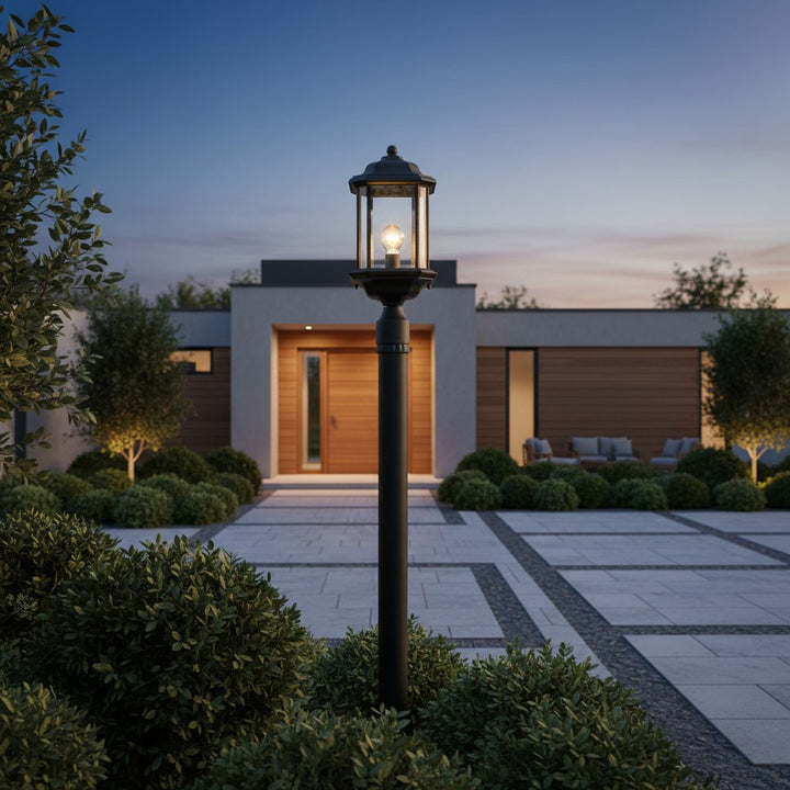 Generation Lighting Canada - 82029-12 - One Light Outdoor Post Lantern - Kent - Black