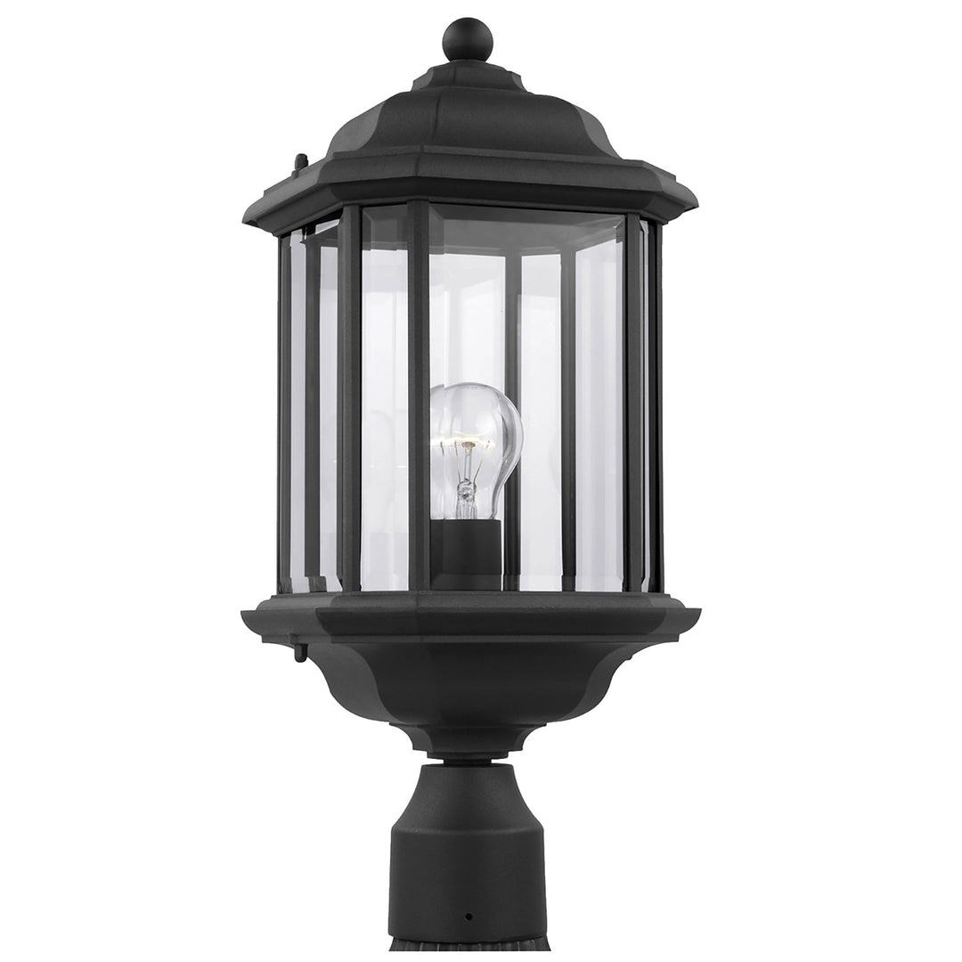 Kent One Light Outdoor Post Lantern in Black - available from The Lighting Shoppe, trusted by Canadian homeowners