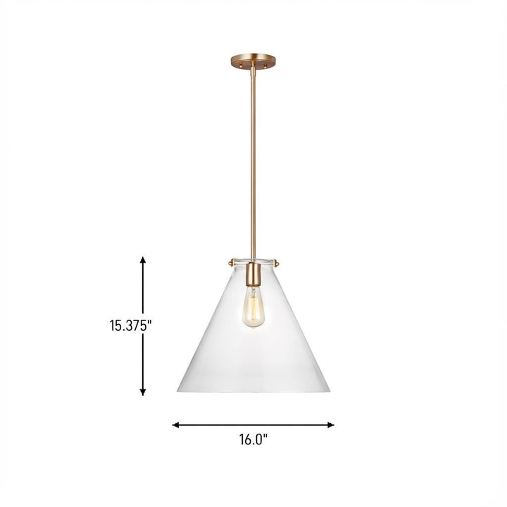 Visual Comfort Studio Canada - 6592101-848 - One Light Pendant - Kate - Satin Brass