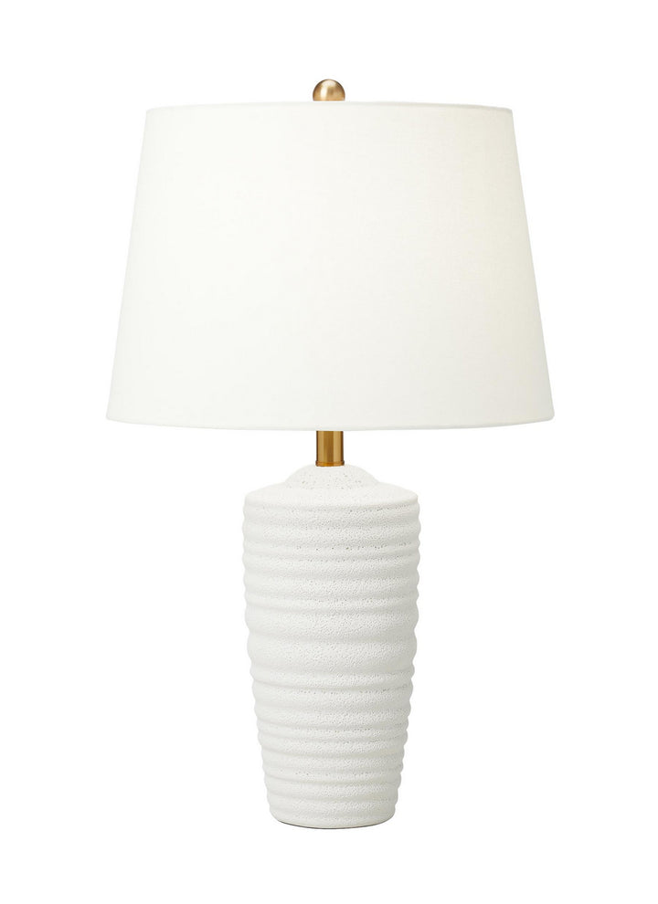 Waveland One Light Table Lamp in Porous White - available from The Lighting Shoppe, trusted by Canadian homeowners